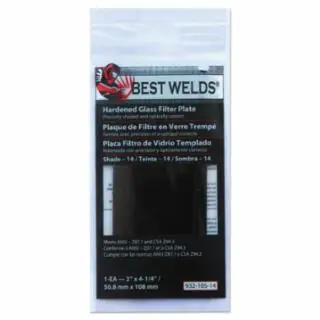 Best Welds 901-932-105-14 Bw-2X4-1/4 14 Glass Filter Plate Crafted