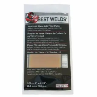 Next Day Delivery Best Welds 901-932-248-10 Bw-Fs-2H-10 2X4 Gold Filter Plate