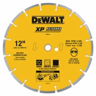 Brand New Dewalt DW4716 12" Segmented Diamond Blade