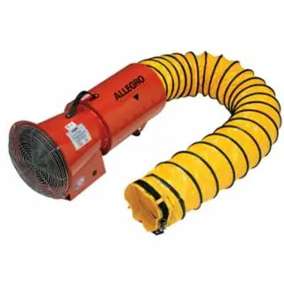 Allegro 9514-25 Ac Axial Blower W/Canister & 25 Feet Ducting Crafted