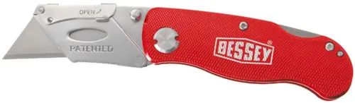 Bessey D-BKAH Knife, Folding, locking utility knife- aluminum handle, 12 Pack Secure Checkout