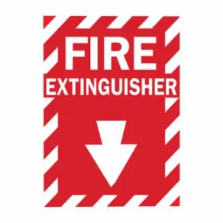 Bargain Brady 75447369074 Fire Sign B-120 14In Hx 10In W