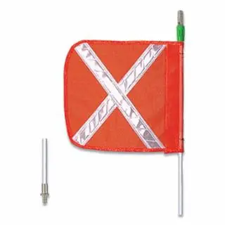 Checkers FS8XL-QD-O Wrng Whip8‘Light12" Ornflagwht Xquick Disc Certified