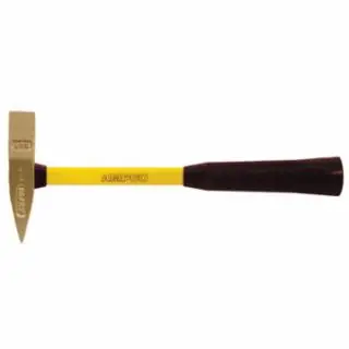 Ampco Safety Tools H-61FG 1.5 Lb Hammer- Scalingw/Fbg Handle Premium