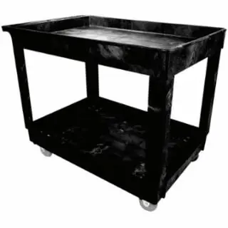 Hassle-Free Returns Rubbermaid Commercial FG9T6700BLA Standard Uitlity Cart Med Bla