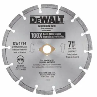 Best Seller Dewalt DW4714T 7" Segmented Diamond Blade