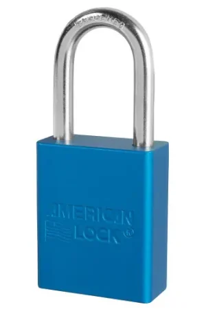 American Lock S1106BLU Blu Alum Safety Pl W/11/2In Shckl Key Retaining Trusted Brand
