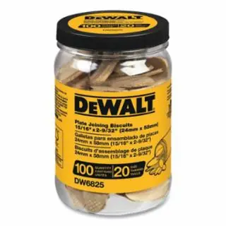 Dewalt DW6825 Tube Biscuits - Size 20 One Day Deal