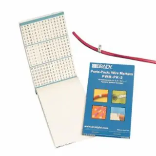 Brady PWM-PK-12 Porta-Pack Wire Markers Legend A-Z Trending