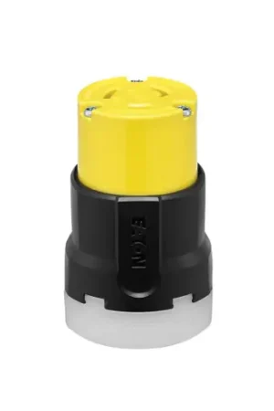 Buy Online Eaton Crouse-Hinds AHCL520C Conn Locking 125V 2P3W 20A Cc-Yellow