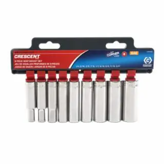 Crescent CSAS6N 9 Pc3/8" Drive 6 Point Socket Setdeepsae (1 ST) Same Day Shipping