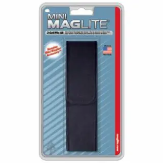 In Demand Mag-Lite AM2A056 Black Nylon Full Flap Holster F/Mini-Mag
