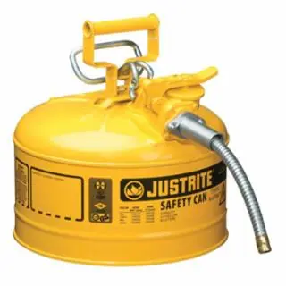 Buy Direct Justrite 7225220 2.5G Ii Safety Can W/5/8In Metal Hose-Yellow
