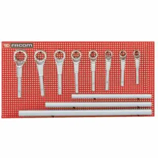 Certified Facom FM-54.P9M 11Pc Box End Offset Wr Hdl Set
