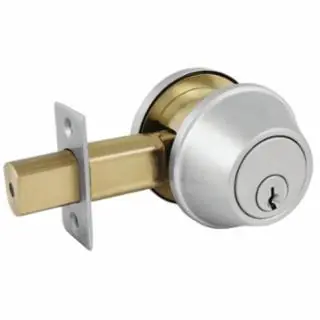 Genuine Master Lock DSC0632DKA4 Comm Sgl Cyl Deadbolt Satin Chrome Ka4 Schlage C
