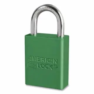 American Lock A1105MKW6000GRN Grn Andzd Al Safety Pl 1" Shackle Master Keyed Seasonal Sale
