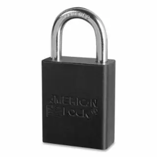 American Lock A1105MKW6000BLK Blk Andzd Al Safety Pl 1" Shackle Master Keyed Don't Miss Out