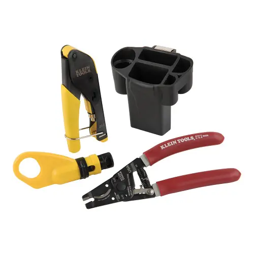 While Supplies Last Klein Tools VDV011-852 Coax Cable Installation Kit with Hip Pouch