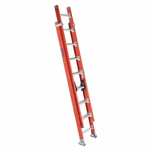 Order Now Louisville Ladder FE7216 16" Ext Ladder D Rung Two Section Fiberglass