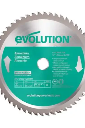 Evolution 10BLADE-AL Blade For Cutting Aluminum 255 X 24 X 80T X 1 Order Now