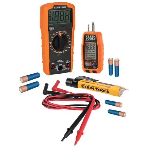 Klein Tools 69355 Premium Electrical Tool Set with Multimeter, Volt Tester, Outlet Tester Clearance