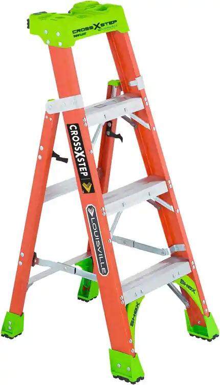 Louisville Ladder FXS1504 4‘ Step/Shelf Ladder Authentic