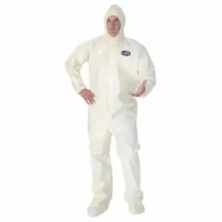 KIMBERLY-CLARK PROFESSIONAL KLEENGUARD A80 WHT 4XL CHEM PROTC CVRA Final Sale