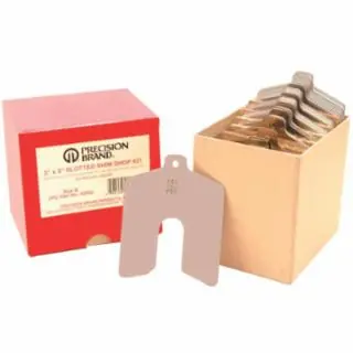Precision Brand 42955 Size B 3"X3" Slotted Shim Shop-Kit W (1 KIT) Brand New