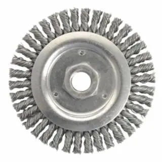 Weiler 13238 Stringer Bead Knot Wheel4-1/2" Diameter- .020Ss (5 EA) Free Returns