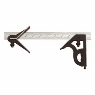 While Supplies Last L.S. Starrett 50056 11Hc-12-4R 12" Combination Square- 4R Grad