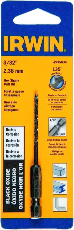 Cheap Irwin 4935634 3/32" Hex Shank Drill Bit