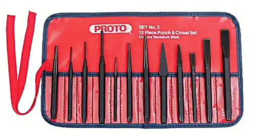 Proto J2S2 12 Piece Punch & Chiselset - S2 Steel Certified