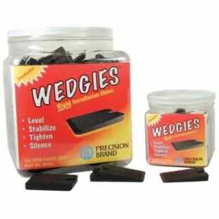 While Supplies Last Precision Brand 48605 The Wedgie - Black Rigidshim - 200 Pieces (1 PK)