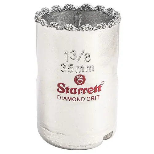 Authentic L.S. Starrett KD0138-N Diamond Grit Hole Saw 1-3/8" - 35 mm Diameter