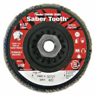 Weiler 50121 4-1/2" Angled- Trim Backing- 40 Cer- 5/8"-11 Arb Shop Now
