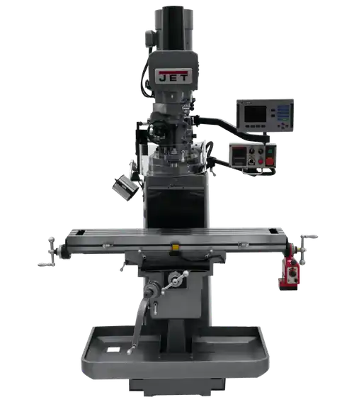 JET JT9-690630 JTM-1050EVS2/230 Mill With 3-Axis Acu-Rite 203 DRO (Quill) With X-Axis Powerfeed and Air Powered Dr Same Day Shipping