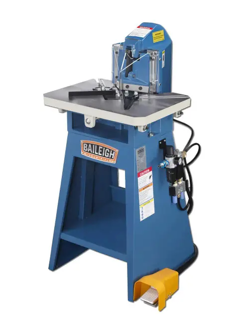 BAILEIGH BA9-1007236 Sn-F11-An; 11 Gauge Mild Steel Air Operated, Fixed Angle Sheet Metal Notcher, 5 in Blade Length Today Only