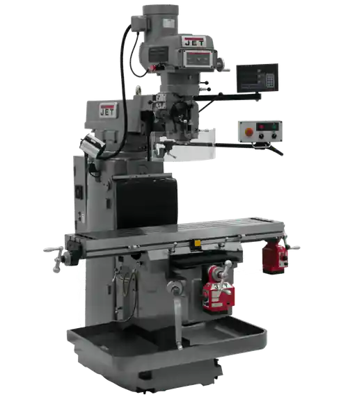 Hot Deal JET JT9-698080 JTM-1254VS With Newall NMS800 3X (Q) DRO, X & Y Powerfeeds