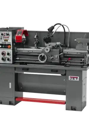Genuine JET JT9-323230 GHB-1236 Geared Head Bench Lathe with Stand & Foot Brake & Acu-Rite 203 DRO