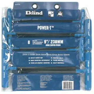 Special Offer Eklind Tool 64808 8 Key Ball Metric Powert Key Set In Pouch 9"Arm (1 ST)