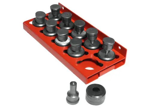 Free Returns EDWARDS ED9-PD1500 10 Piece Round Punch & Die Set With Punch & Die Tray