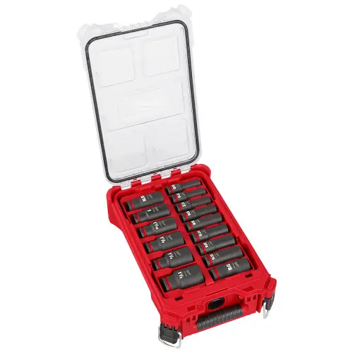 Reduced Price Milwaukee Tool 49-66-6802 15PC SHOCKWAVE Impact Duty Socket 1/2 Drive SAE Set with PACKOUT