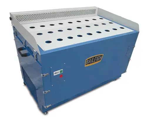 Best Price BAILEIGH BA9-1008627 Ddtm-5922; 59 in X 22 in Metal Down Draft Table, Fire Resistant Filter, 1790 Cfm ( 2) 1/2HP, 110V, Single Phase Motors