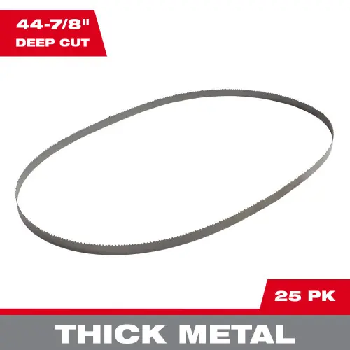 Hot Picks Milwaukee Tool 48-39-0555 44-7/8" 10/14 TPI Deep Cut Band Saw Blade for Thick Metal (25 PK)