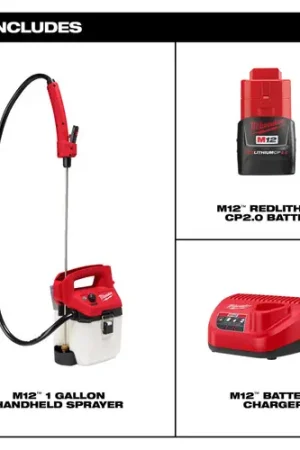 Top Rated Milwaukee Tool 2528-21G1 M12 1 Gallon Handheld Sprayer Kit