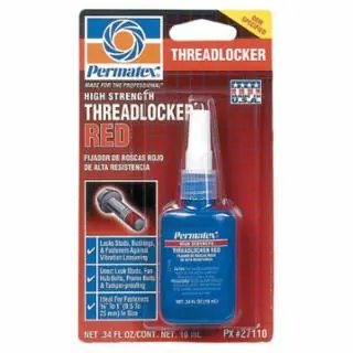 Permatex 27110 High Strength Threadlocker Red 10 Ml Bottle Mega Sale