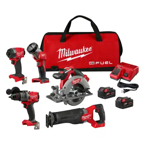 Milwaukee Tool 3697-25 M18 FUEL 5-Tool Combo Kit Fan Favorite
