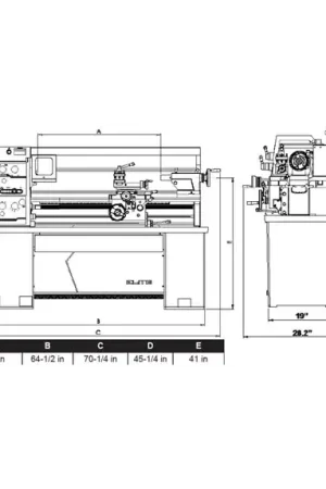 JET JT9-892419 E-1340VS With Newall NMS800 DRO Fresh Stock