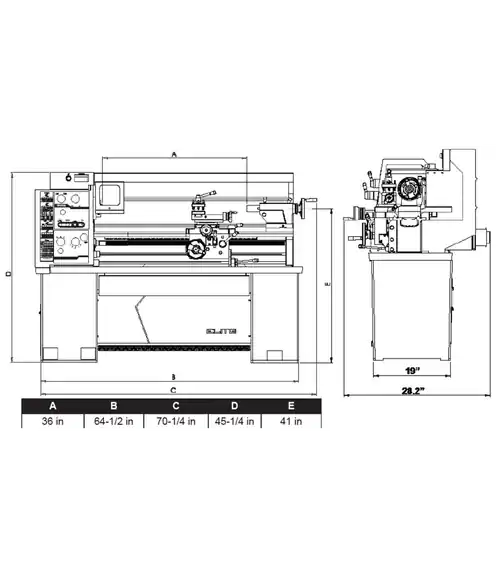 JET JT9-892419 E-1340VS With Newall NMS800 DRO Fresh Stock