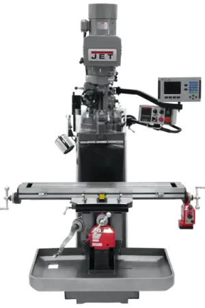 Markdown JET JT9-690527 JTM-949EVS Mill With 3-Axis Acu-Rite 203 DRO (Knee) With X and Y-Axis Powerfeeds